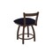 Holland Bar Stool Co 18" Low Back Swivel Vanity Stool, Bronze Finish, Canter Twilight Seat 82118BZ002 - alternate 2